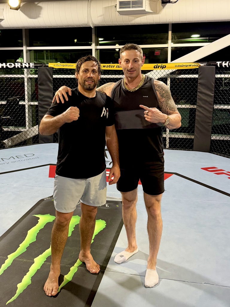 Jeremy Sigal after training with UFC champion Urijah Faber